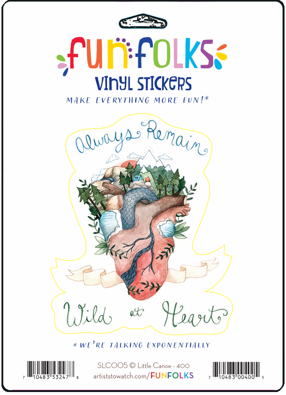 Wild At Heart Vinyl Sticker