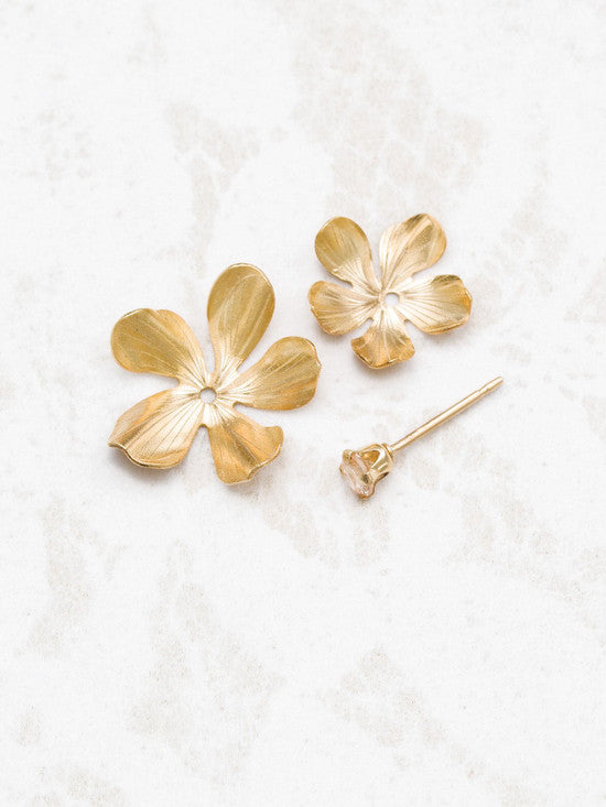 Holly Yashi Double Plumeria Post Earrings