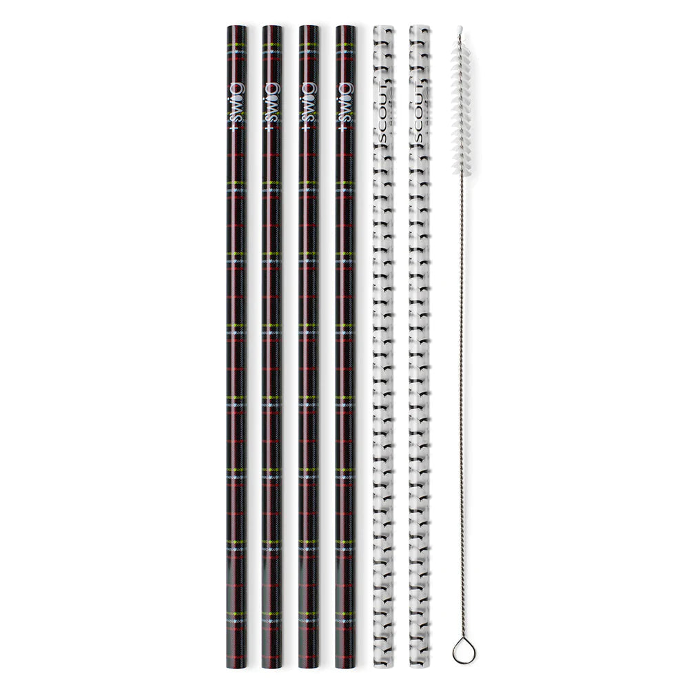 SCOUT Scoutlander + Black Reusable Straw Set