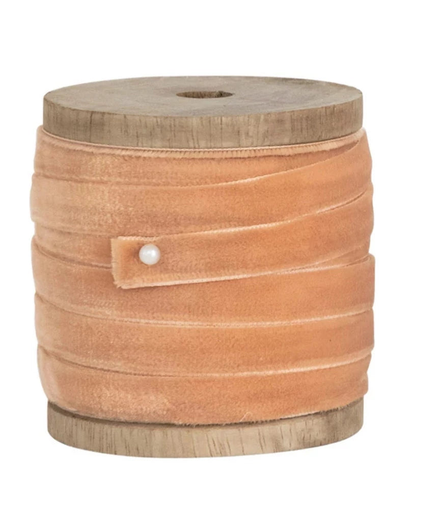 Velvet Ribbon on Wood