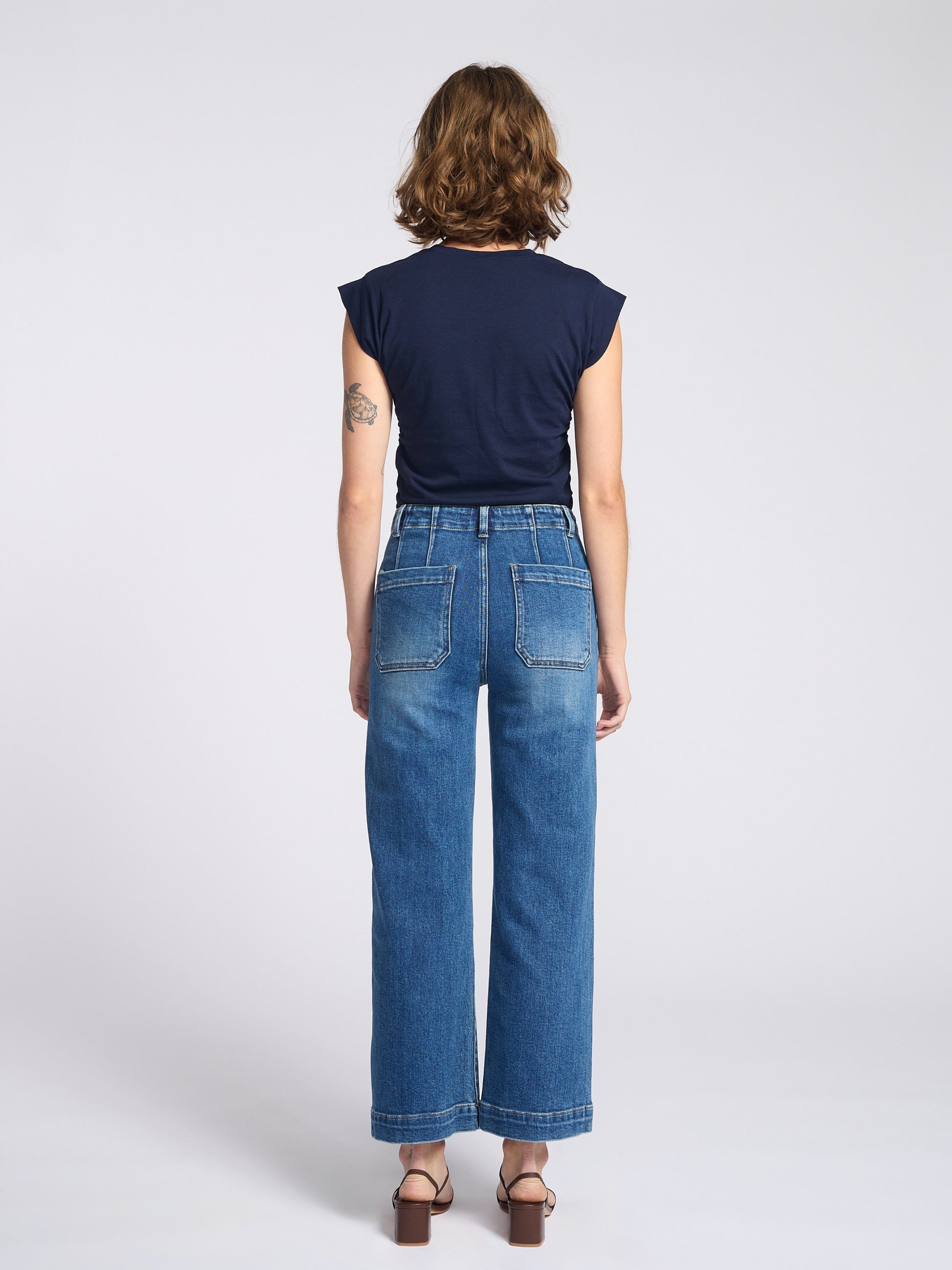 L.T.J. Paola Wide Leg With Seam Lines