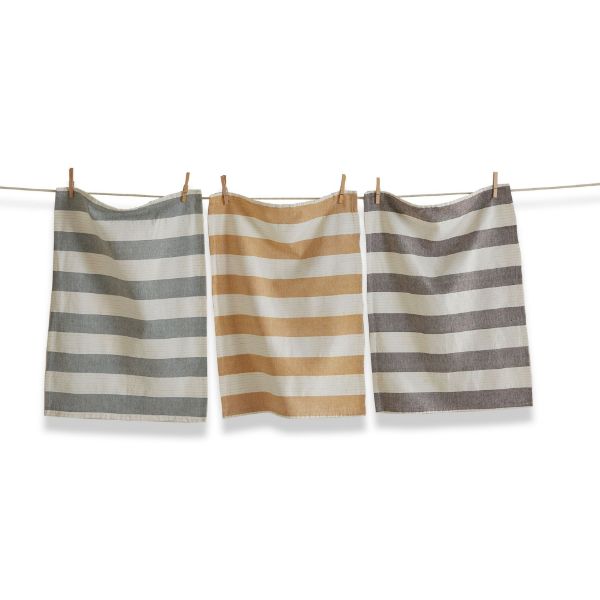 Woven Slub Stripe Dishtowels