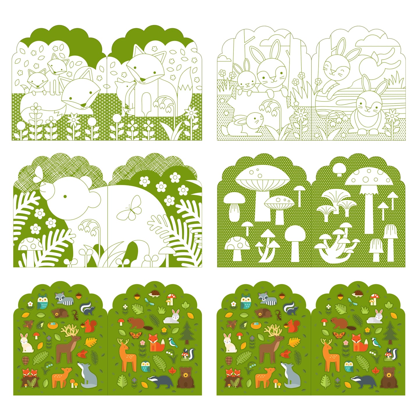 Woodland Coloring Book