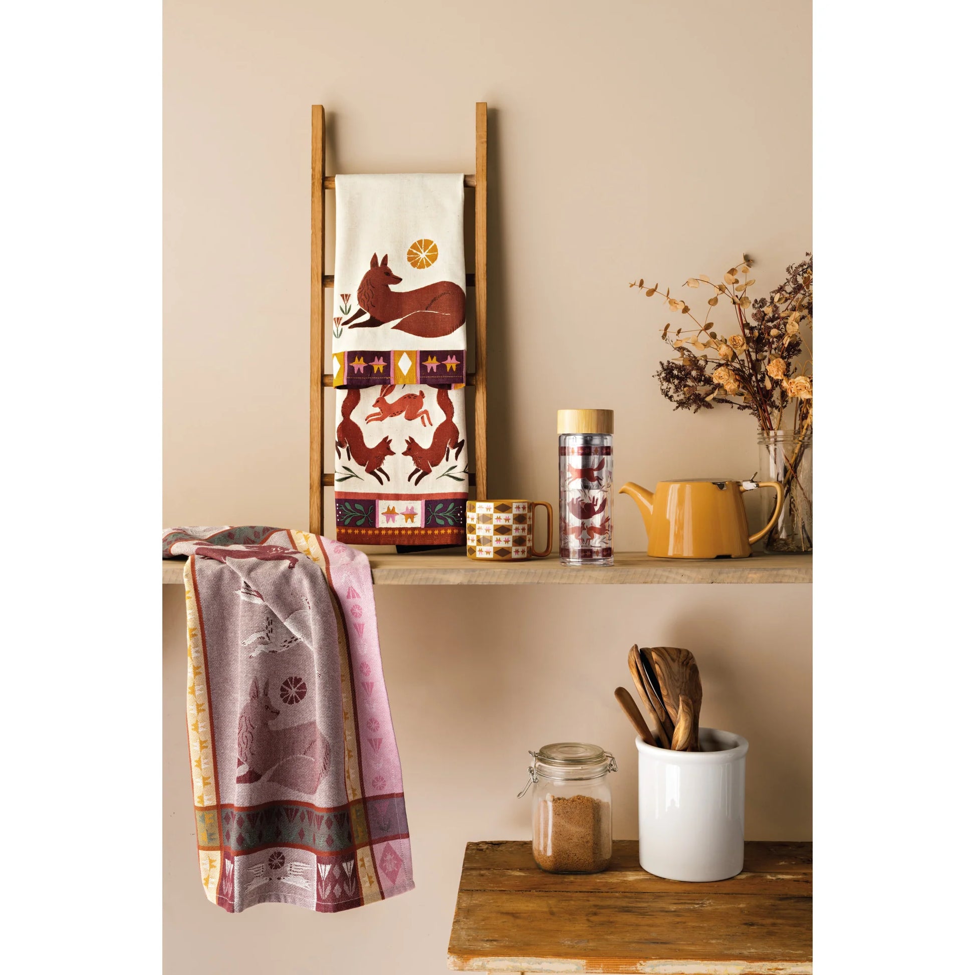 Folktale Dishtowels Set of 2