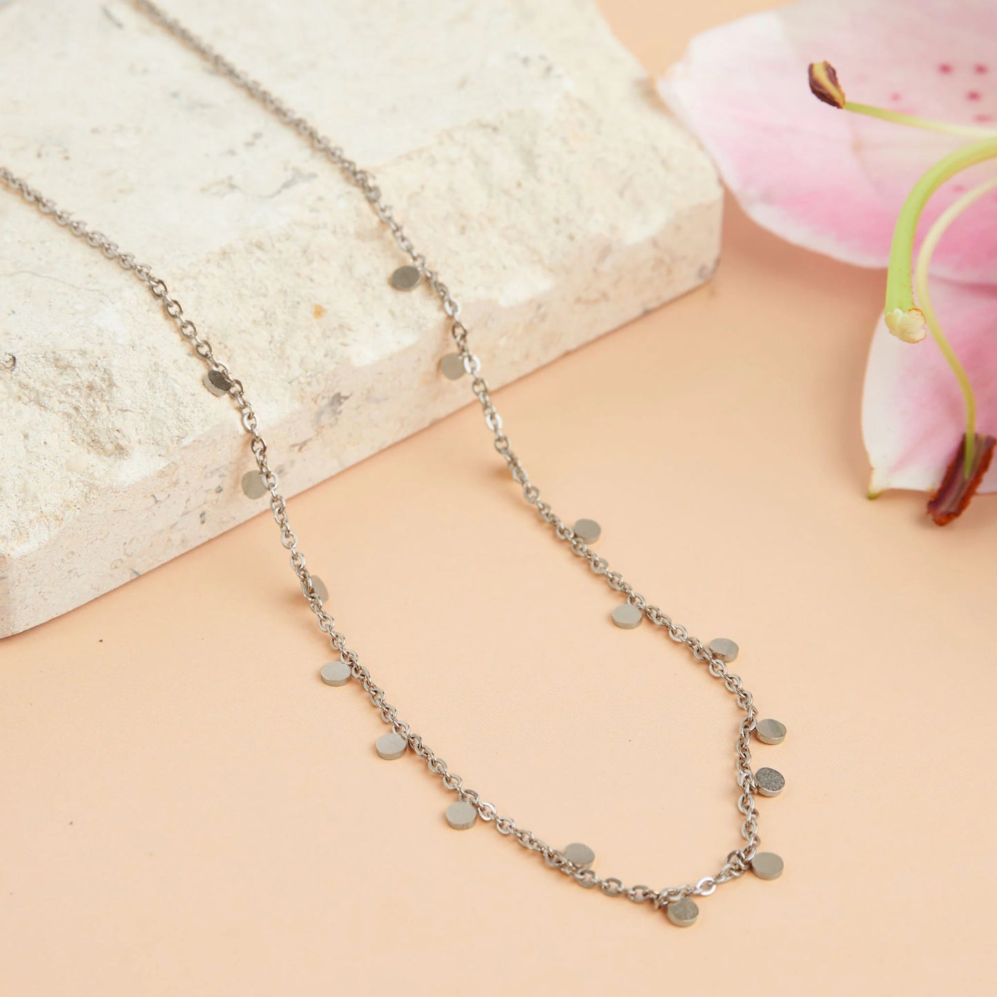 Narelle Waterproof Disc Chain Necklace