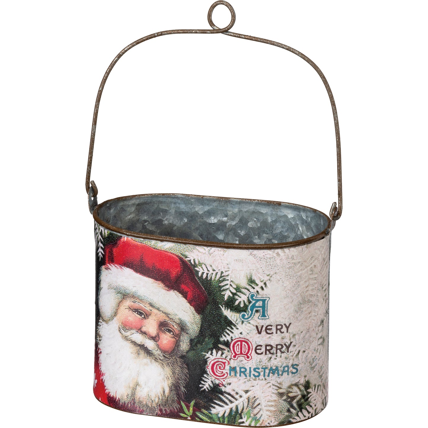 Vintage Santas Bucket