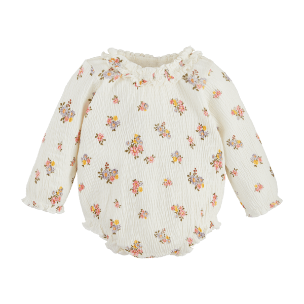 Crinkle Knit Floral Bodysuit