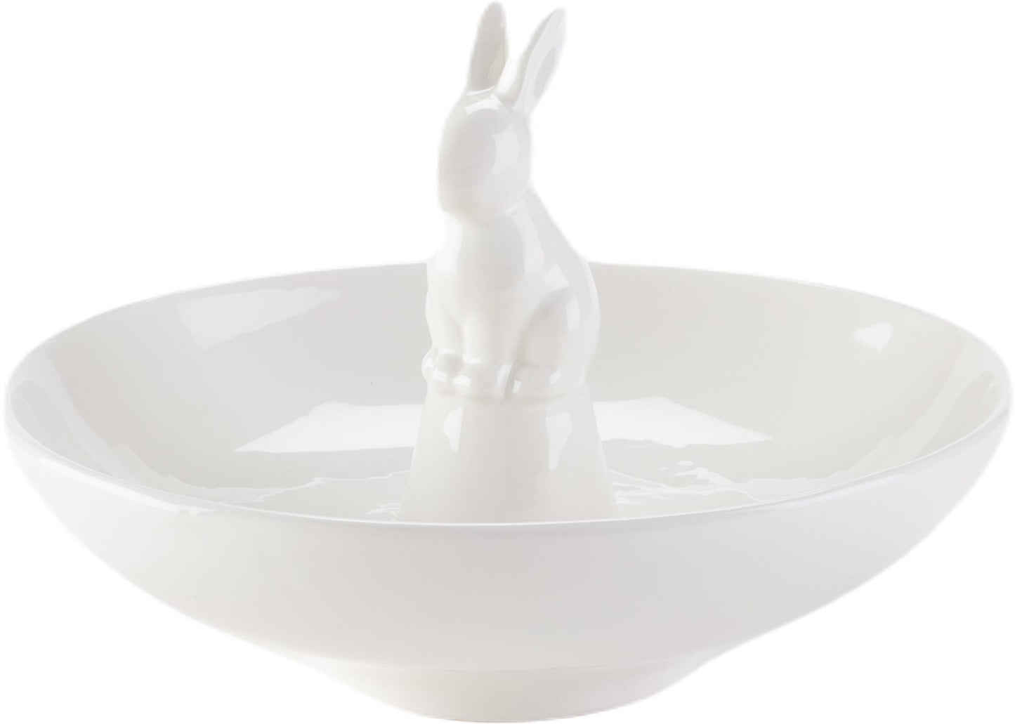 Bunny-Shallow Large Serving Bowl