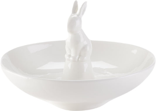Bunny-Shallow Large Serving Bowl