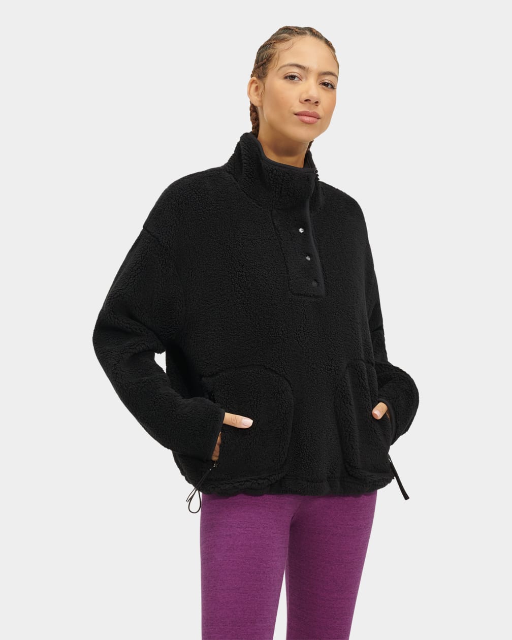 UGG Atwell Sherpa Half Snap Pullover