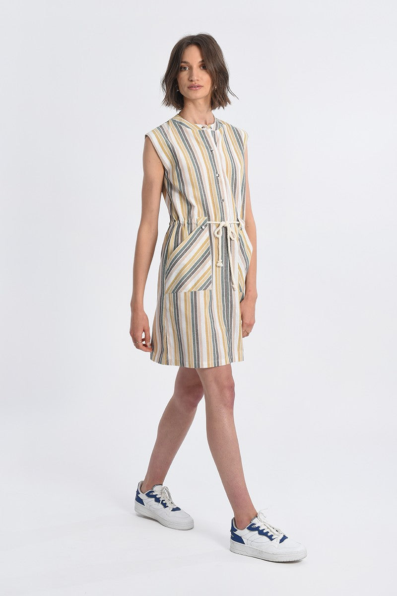 Molly Bracken Striped Mini Dress