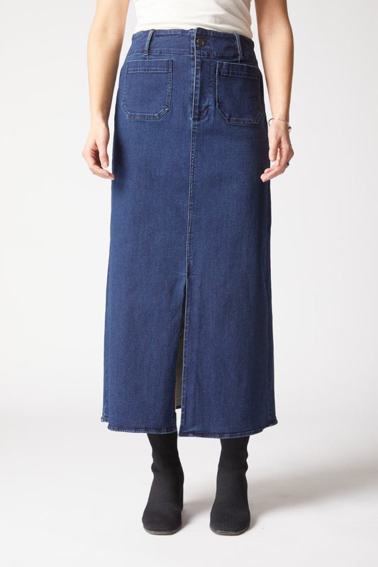 Habitat Stretch Denim Easy Straight Skirt