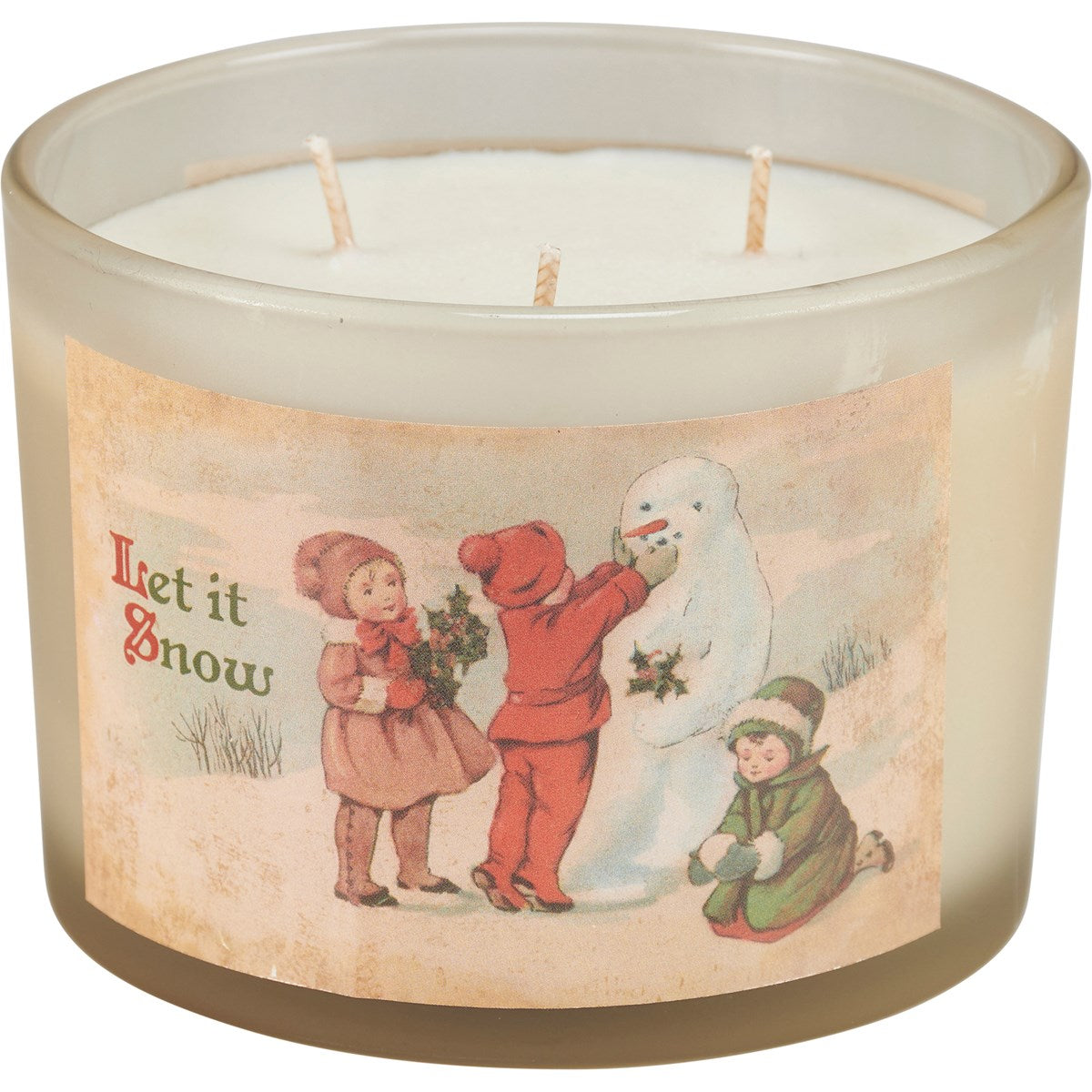 Vintage Snowmen Candles