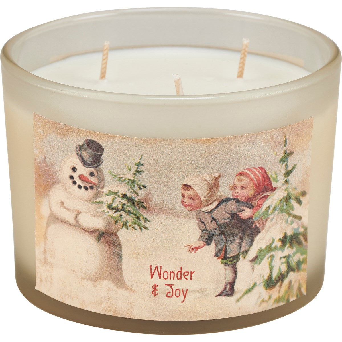 Vintage Snowmen Candles