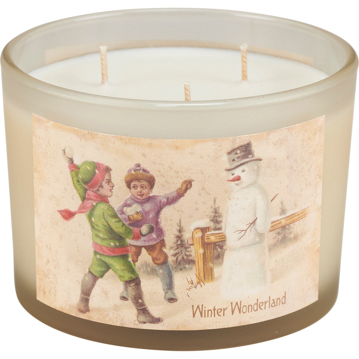 Vintage Snowmen Candles