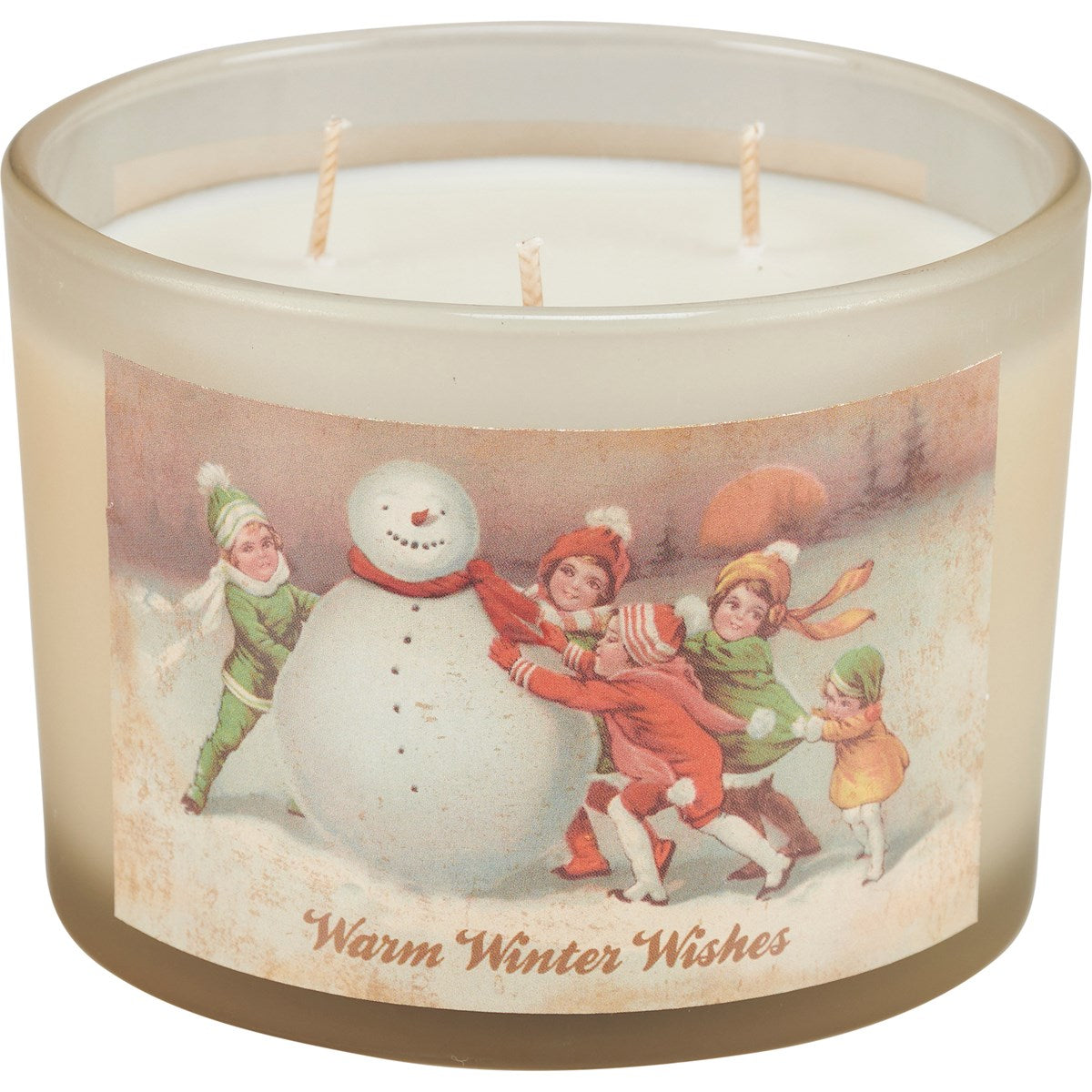 Vintage Snowmen Candles