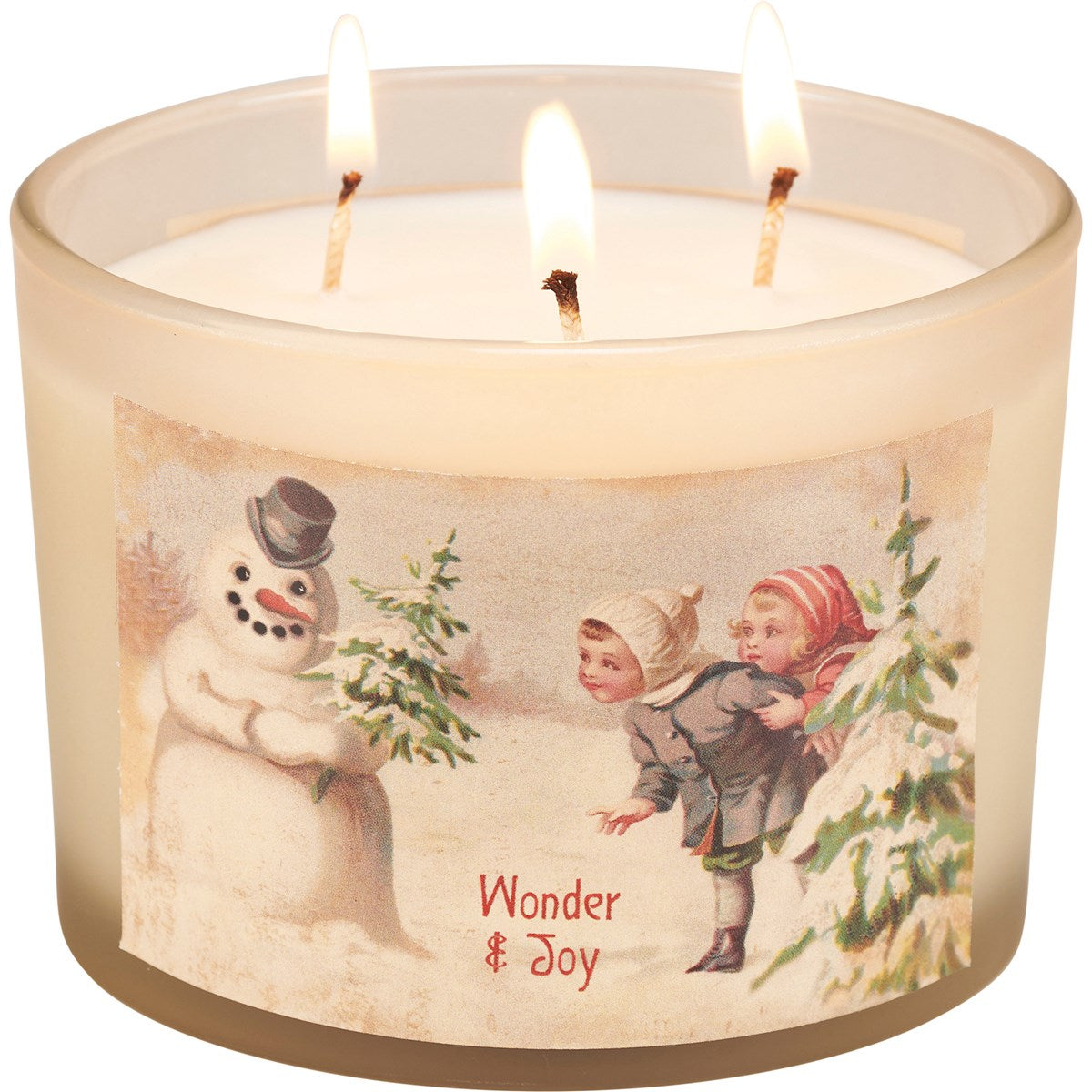 Vintage Snowmen Candles