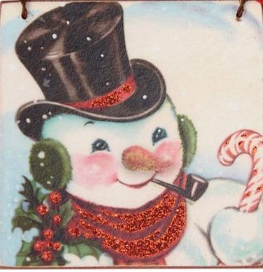 Retro Snowmen Ornaments