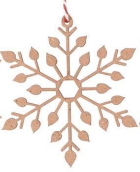 Laser Cut Snow Ornaments