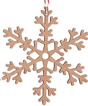 Laser Cut Snow Ornaments