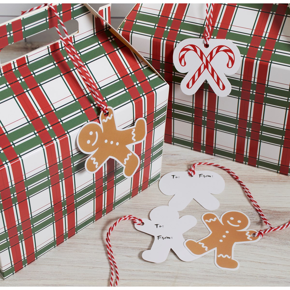 Gingerbread Men Gift Tag Set