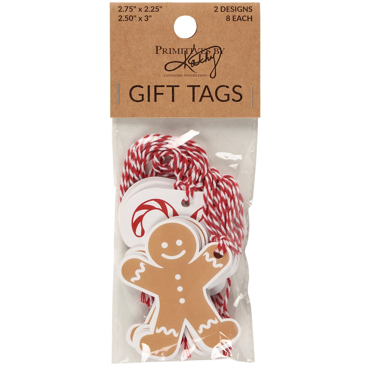 Gingerbread Men Gift Tag Set