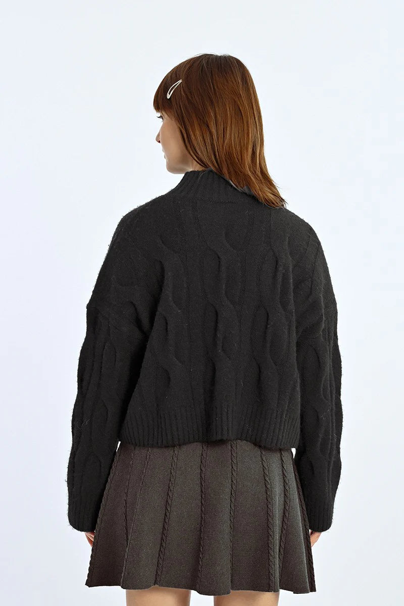 Molly Bracken Soft Knit Cable Sweater