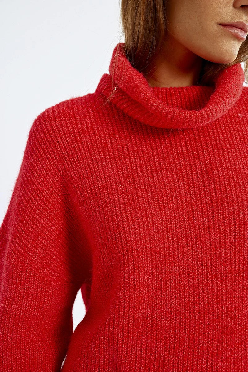 Molly Bracken Long Oversized Turtleneck Sweater