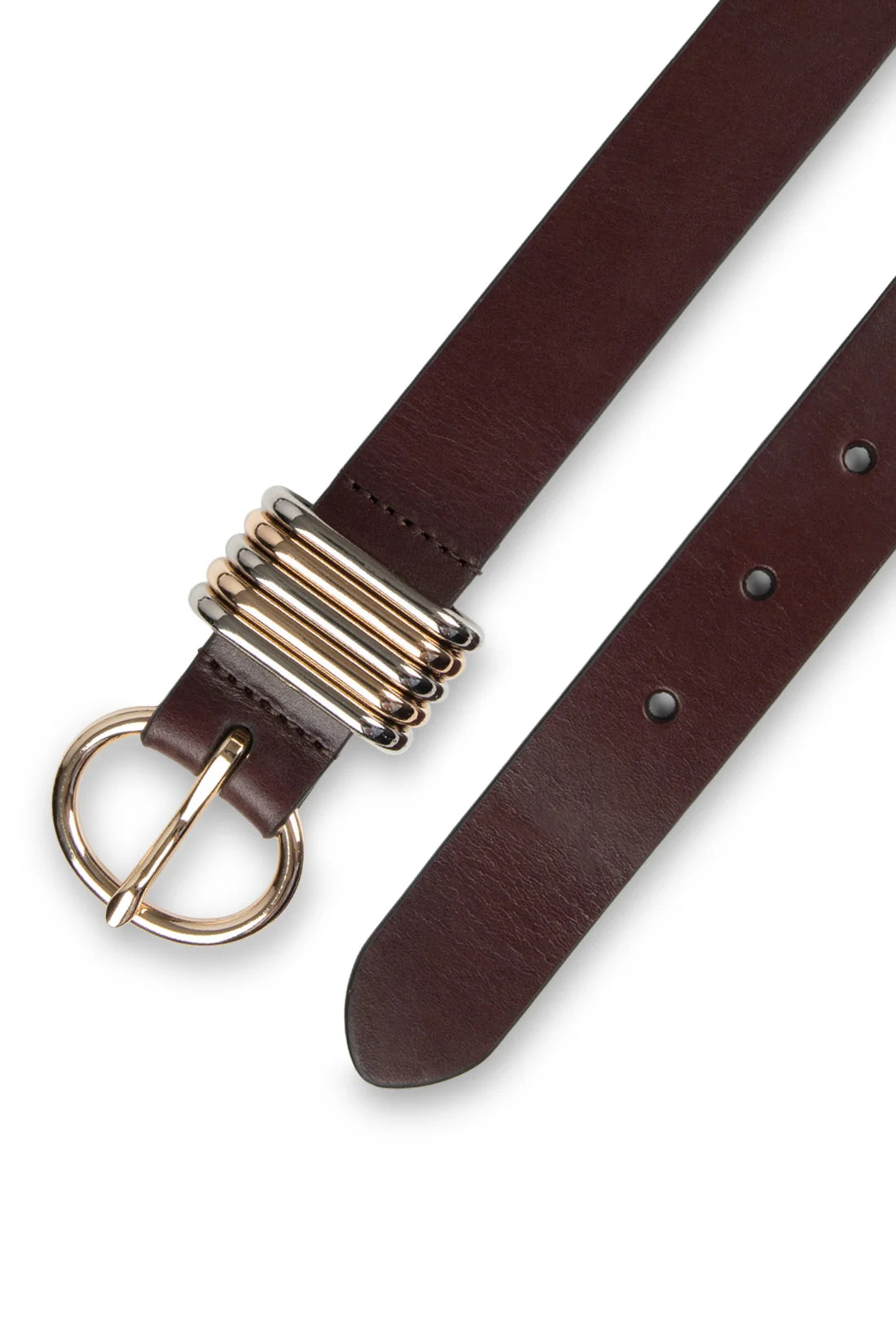 Tribal BREA - Genuine Leather Harness Belt with Mixed-Metal Hardware