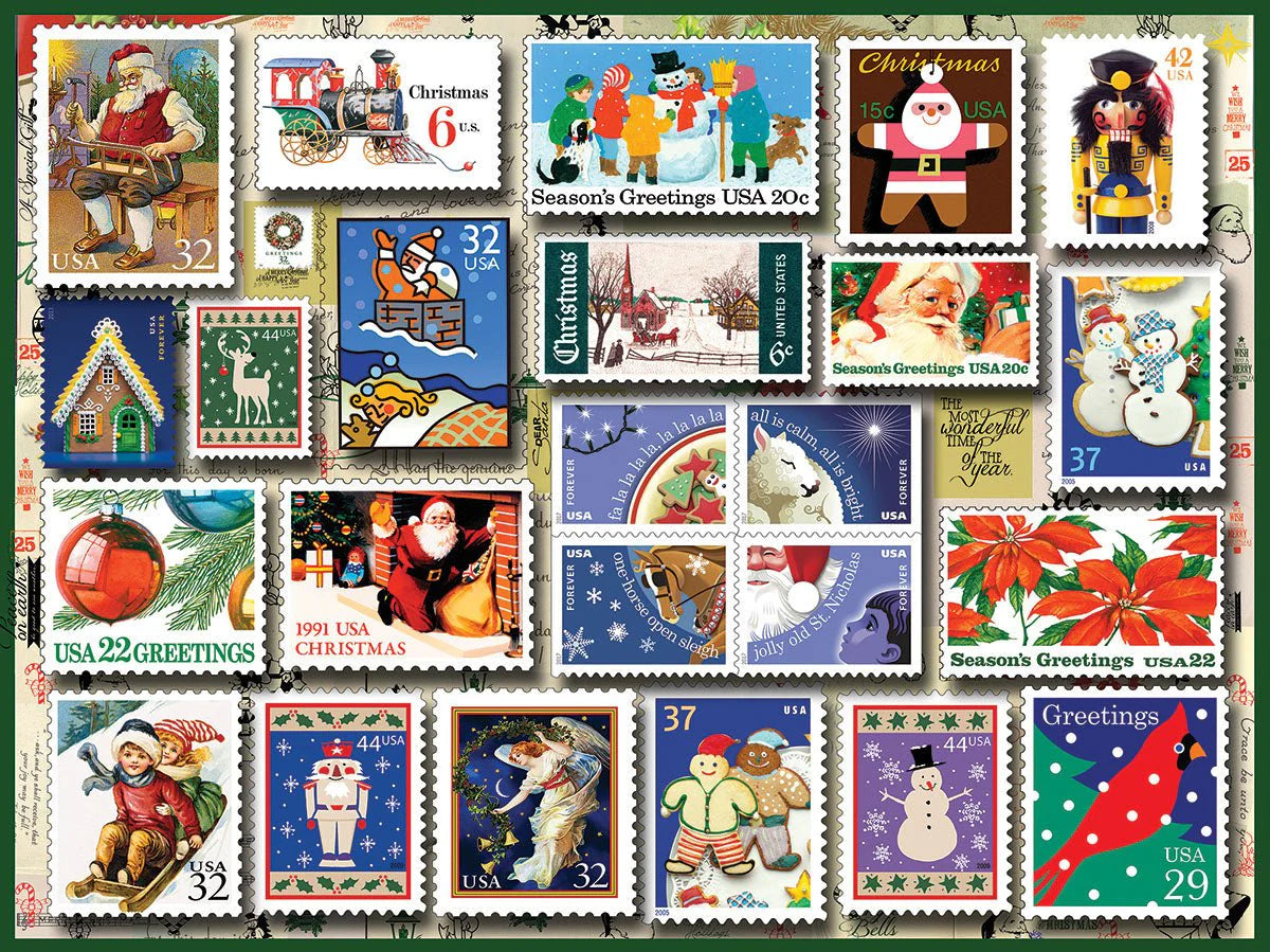 Holiday Stamps 500 Piece Puzzle