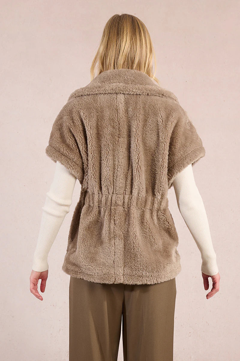 Molly Bracken Woven Sleeveless Jacket