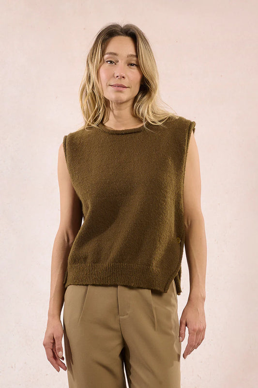 Molly Bracken Knitted Sleeveless Sweater