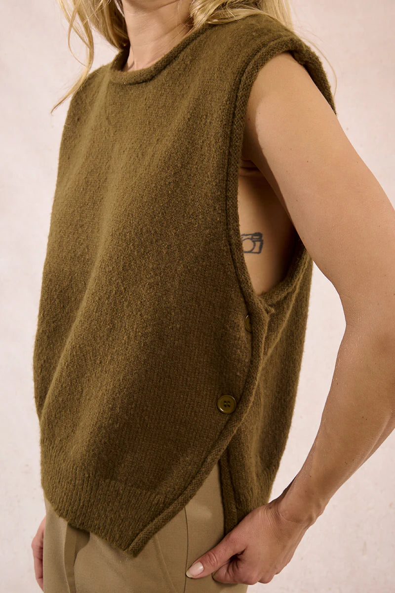 Molly Bracken Knitted Sleeveless Sweater