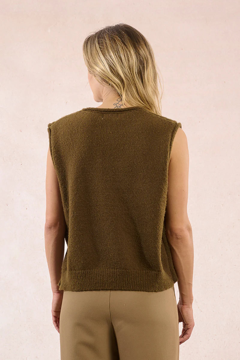 Molly Bracken Knitted Sleeveless Sweater