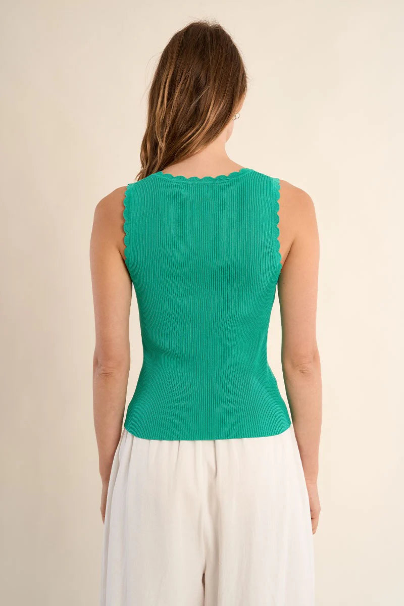 Molly Bracken Ribbed Knit Tank Top