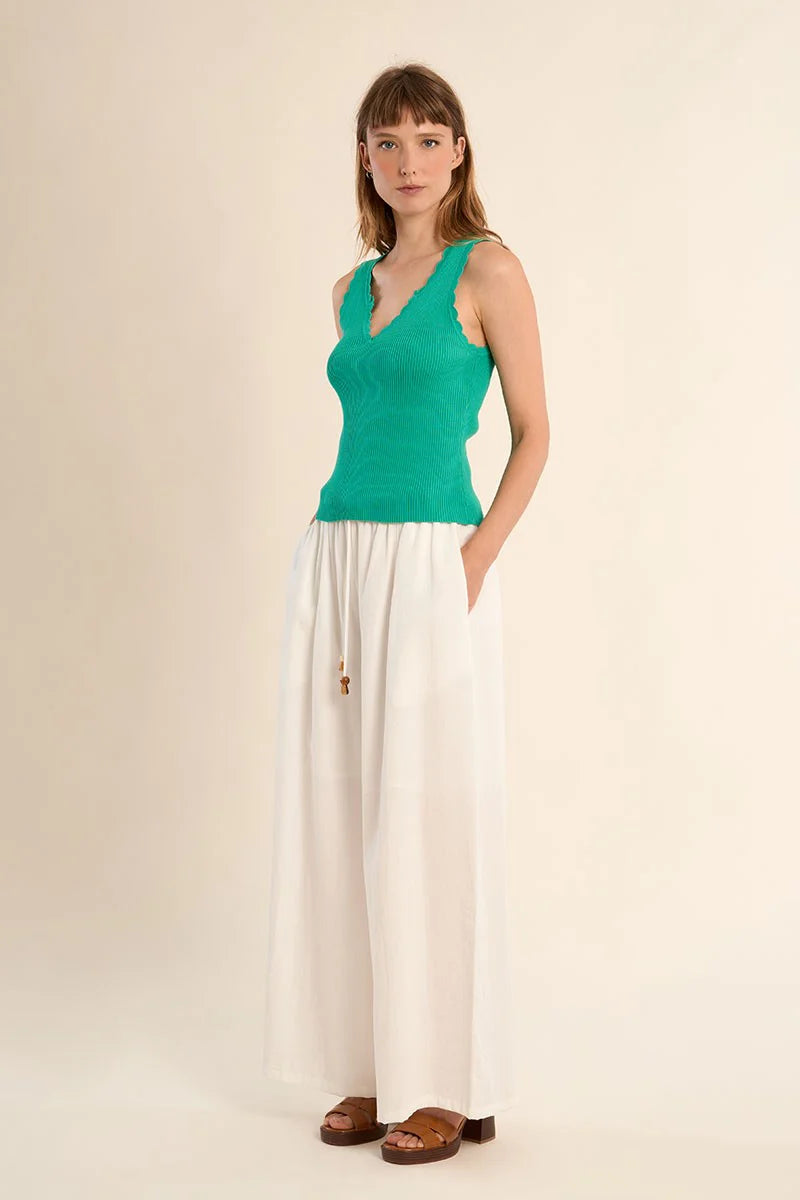 Molly Bracken Ribbed Knit Tank Top