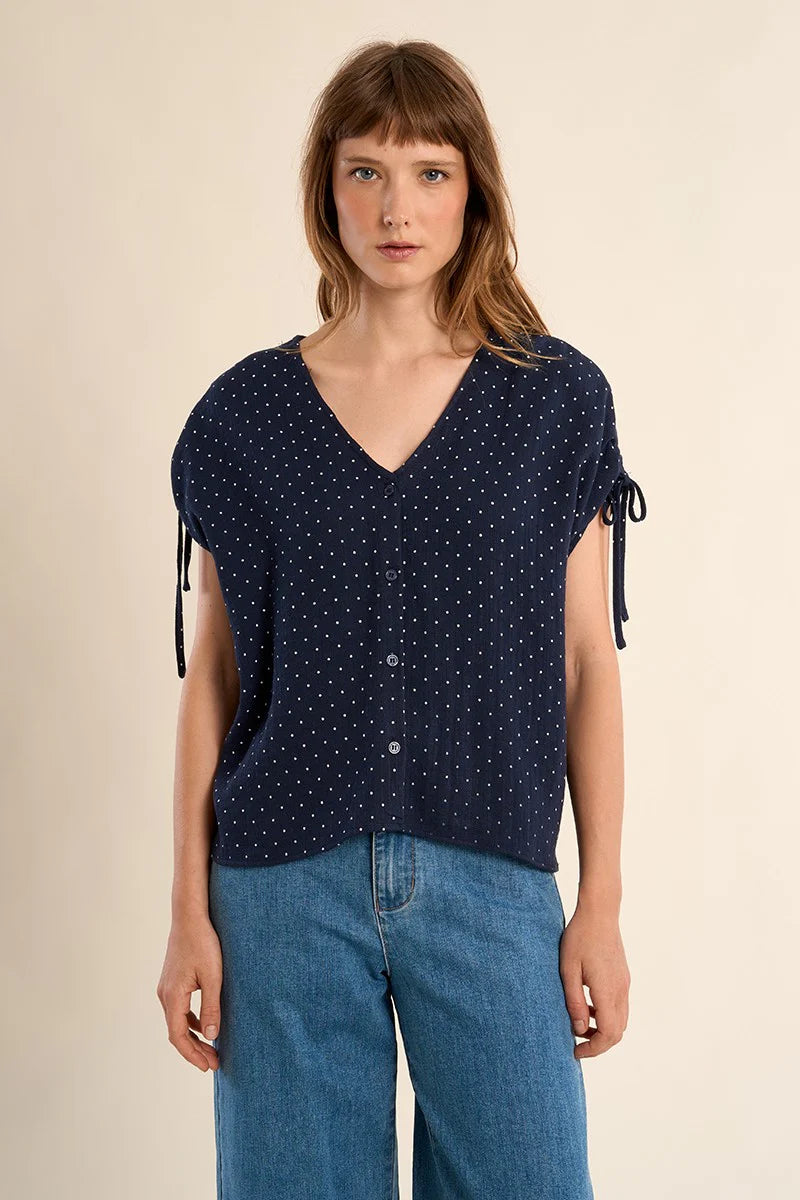 Molly Bracken Polka Dot Blouse