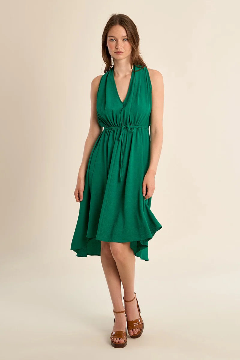 Molly Bracken Short Sleeveless Asymmetrical Dress