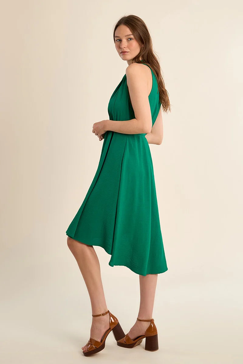 Molly Bracken Short Sleeveless Asymmetrical Dress