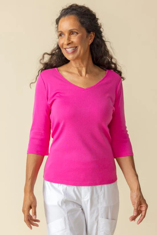 Habitat Every Day Rib V-Neck – Emma Downtown