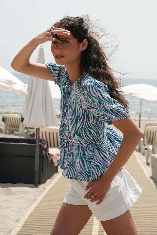 Lili Sidonio High-Waisted Cotton Shorts