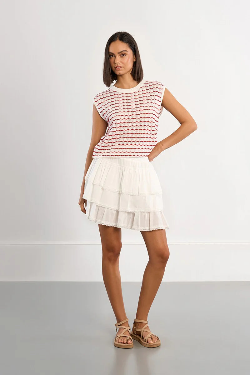 Lili Sidonio Knitted Striped Top