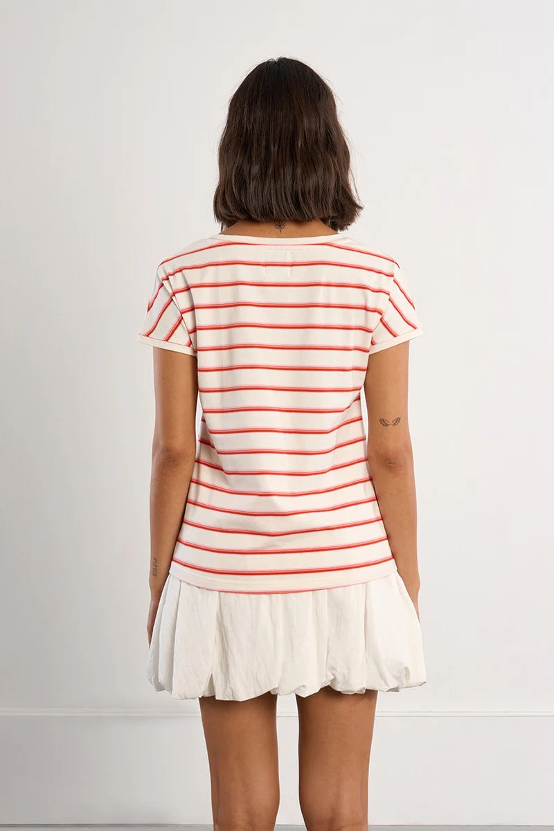 Lili Sidonio Red Striped T-Shirt