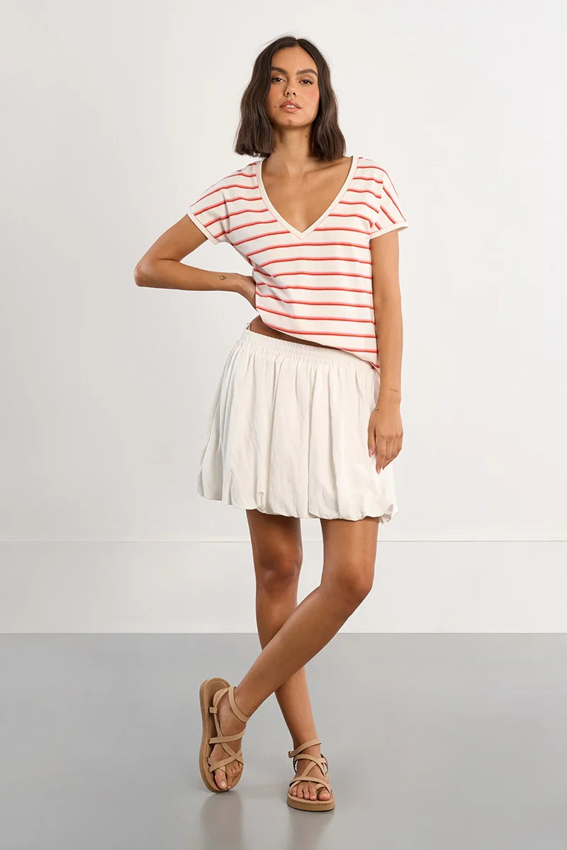 Lili Sidonio Red Striped T-Shirt