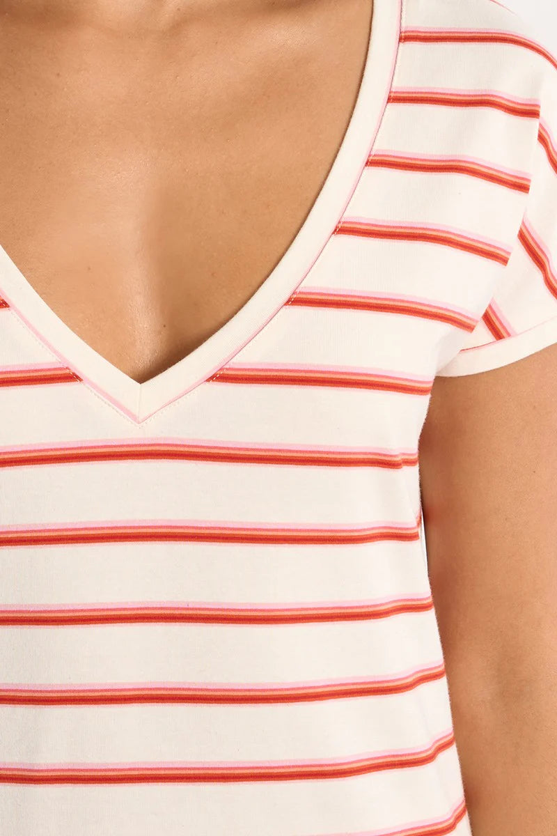 Lili Sidonio Red Striped T-Shirt