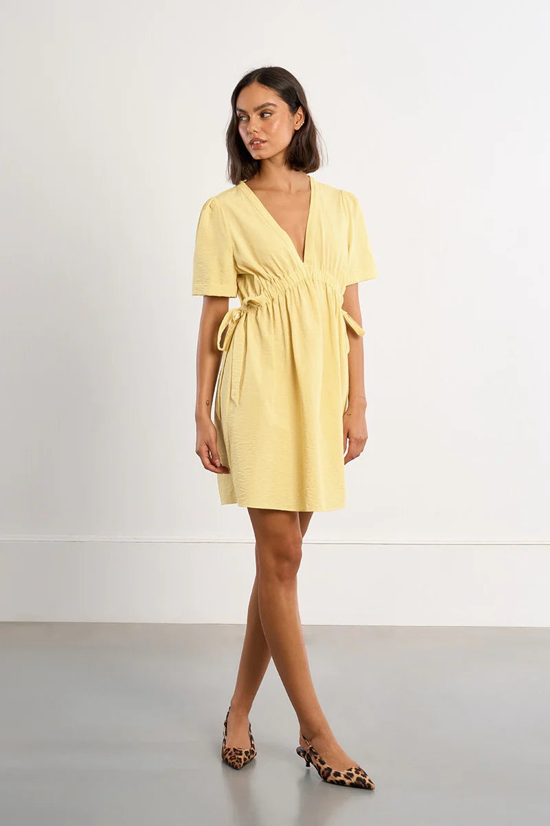 Lili Sidonio Mini Dress With Drawstrings