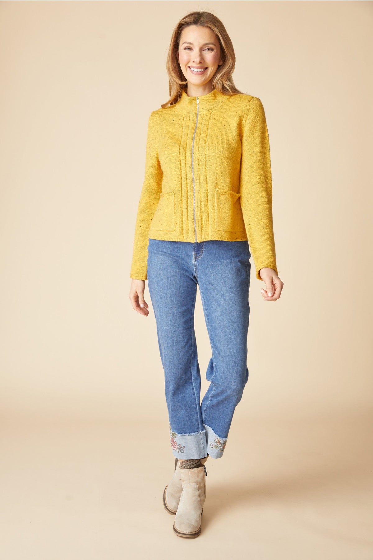 Habitat Harvest Tweed Birchwood Cardigan