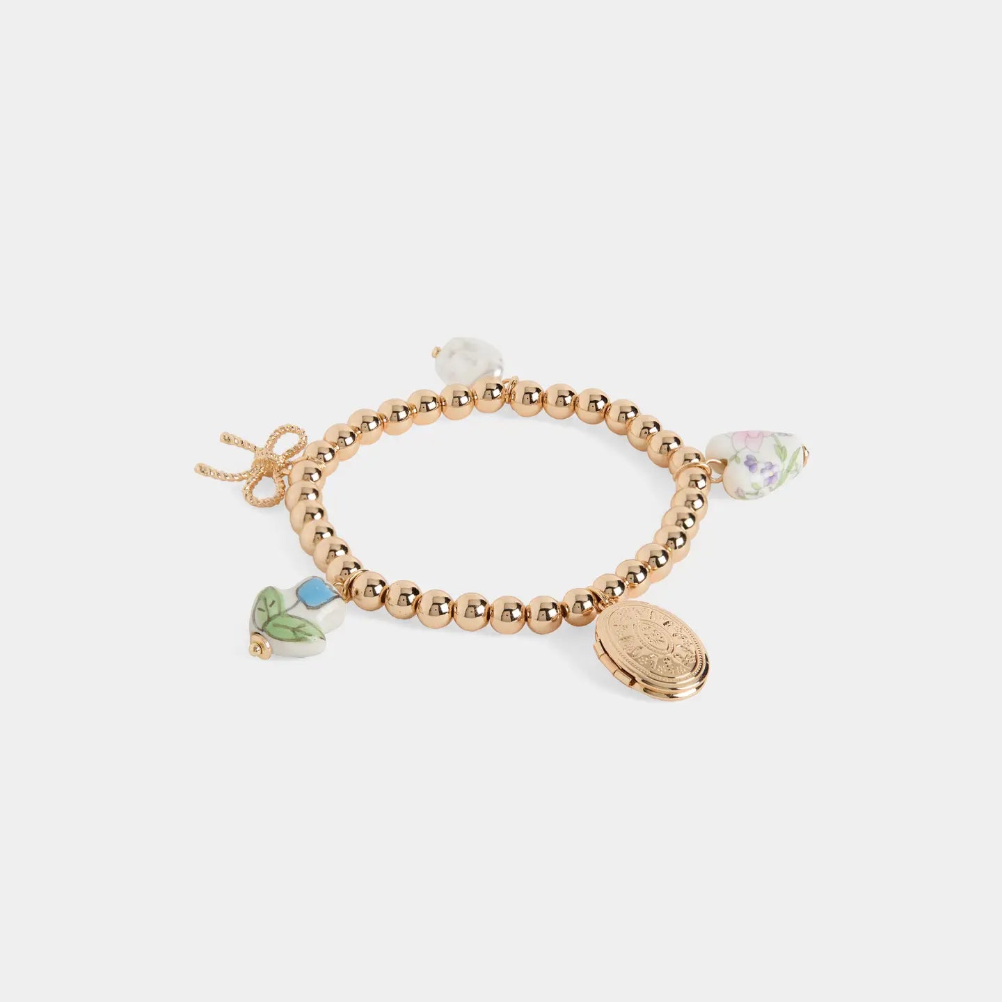 Charming Blossom Stretch Locket Bracelet