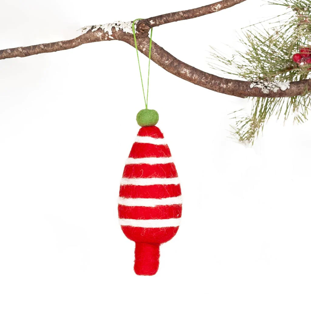 Red Holiday Tree Felt Ornament
