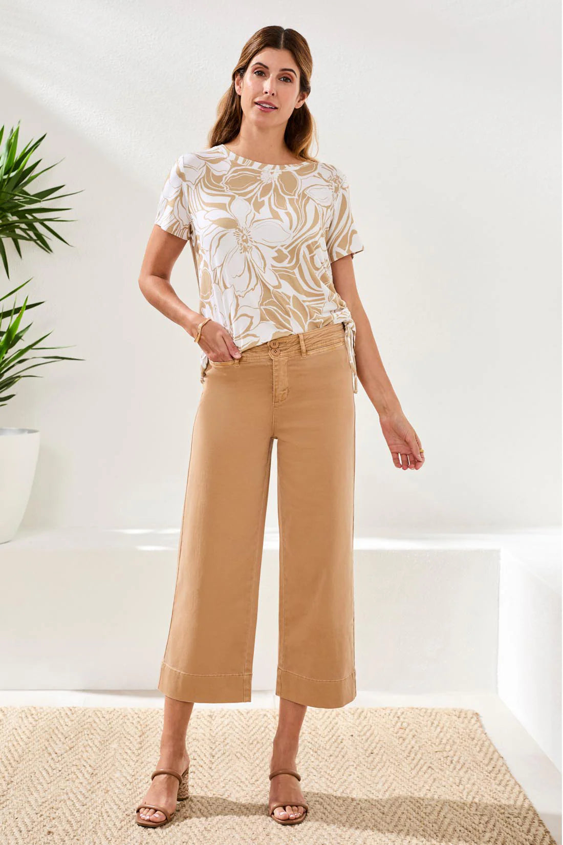 Tribal Comfort Stretch High Rise Palazzo Pants